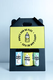 Bierdoos gevuld met 6 x Papa’s Special Amber Bier (Limited Edition)